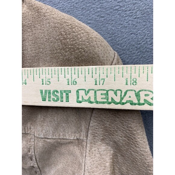 Marcelle Renee Leather Jacket Women’s Large Tan Notch 5 Button Style 2119 - Picture 5 of 16